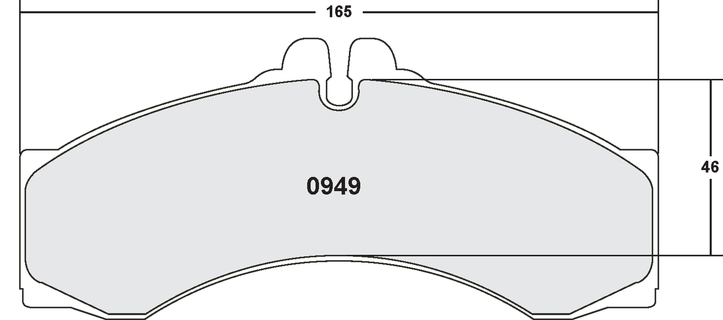 PFC 0949.10 BRAKE PADS Z-RATED MERCEDES-BENZ SPRINTER 400 SERIES