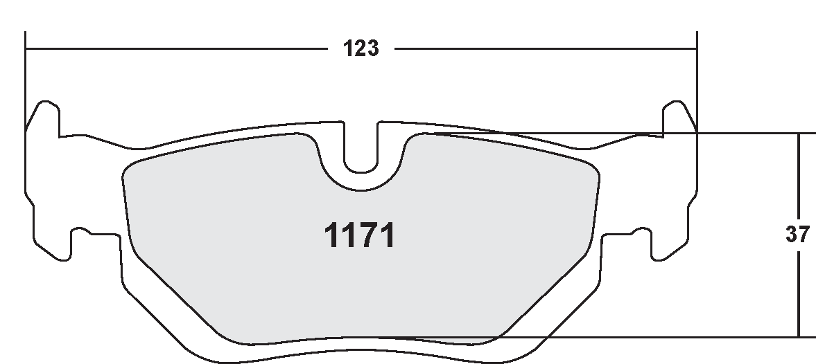 PFC 1171.01.17.44 BRAKE PADS RACE 01 CMPD 17MM REAR BMW 330I 2004- E90/E91