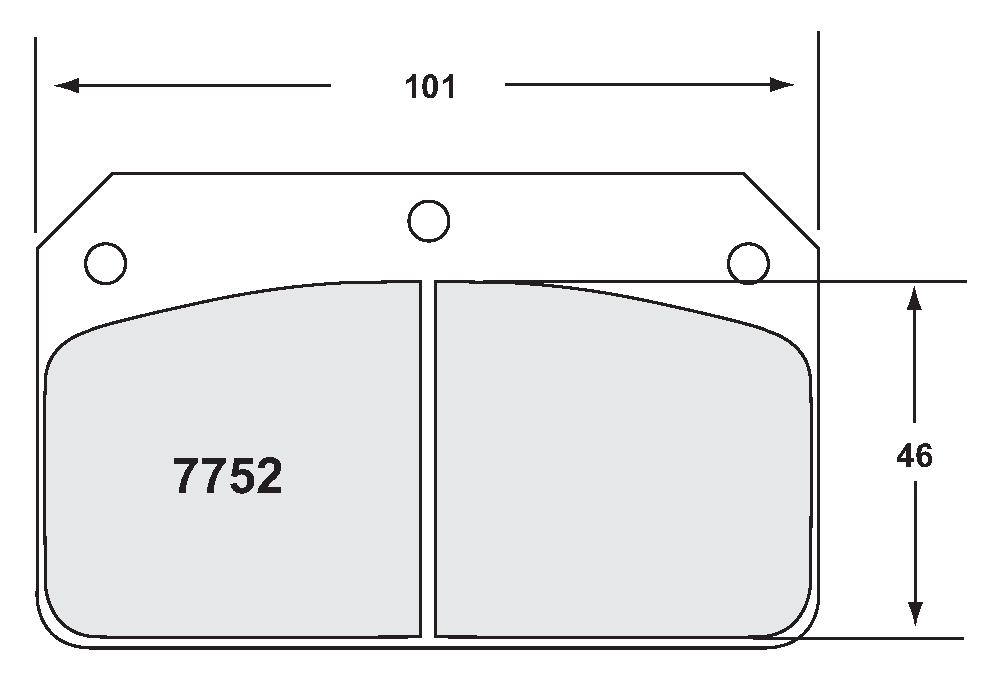 PFC 7752.01.12.44 BRAKE PADS RACE 01 CMPD 12MM WILWOOD 4-PISTON