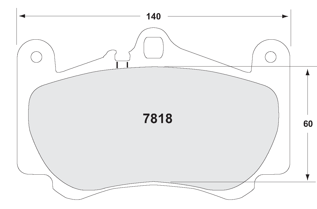PFC 7818.08.17.44 BRAKE PADS RACE 08 CMPD 17MM FRONT PORSCHE 996 C4S/TURBO/GT3 MK1