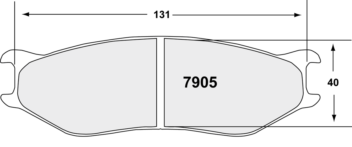 PFC 7905.14.25.44 BRAKE PADS RACE 14 CMPD 25MM