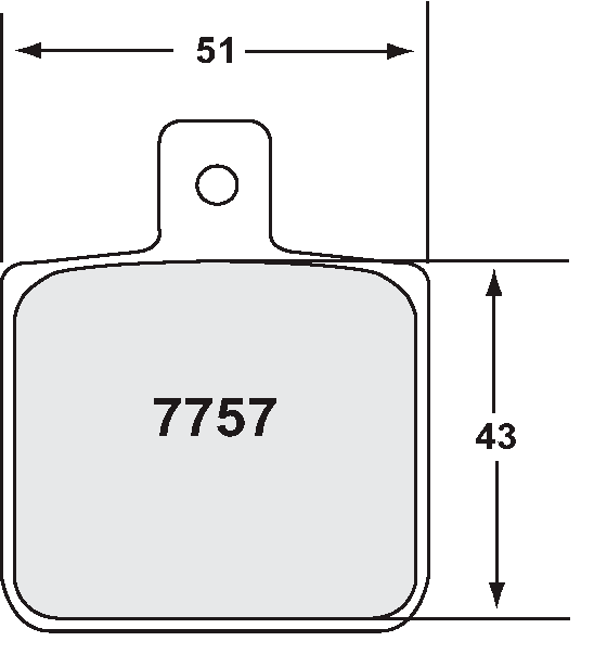 PFC 7757.14.12.44 BRAKE PADS RACE 14 CMPD 12MM