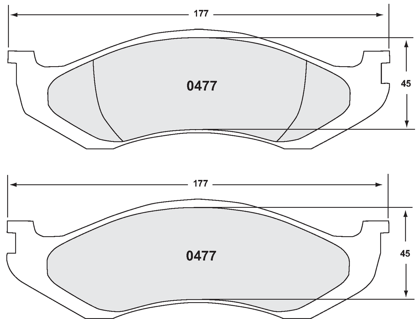 PFC 0477.22 BRAKE PADS Z-RATED CARBON METALLIC GRAND CHEROKEE (92-98)