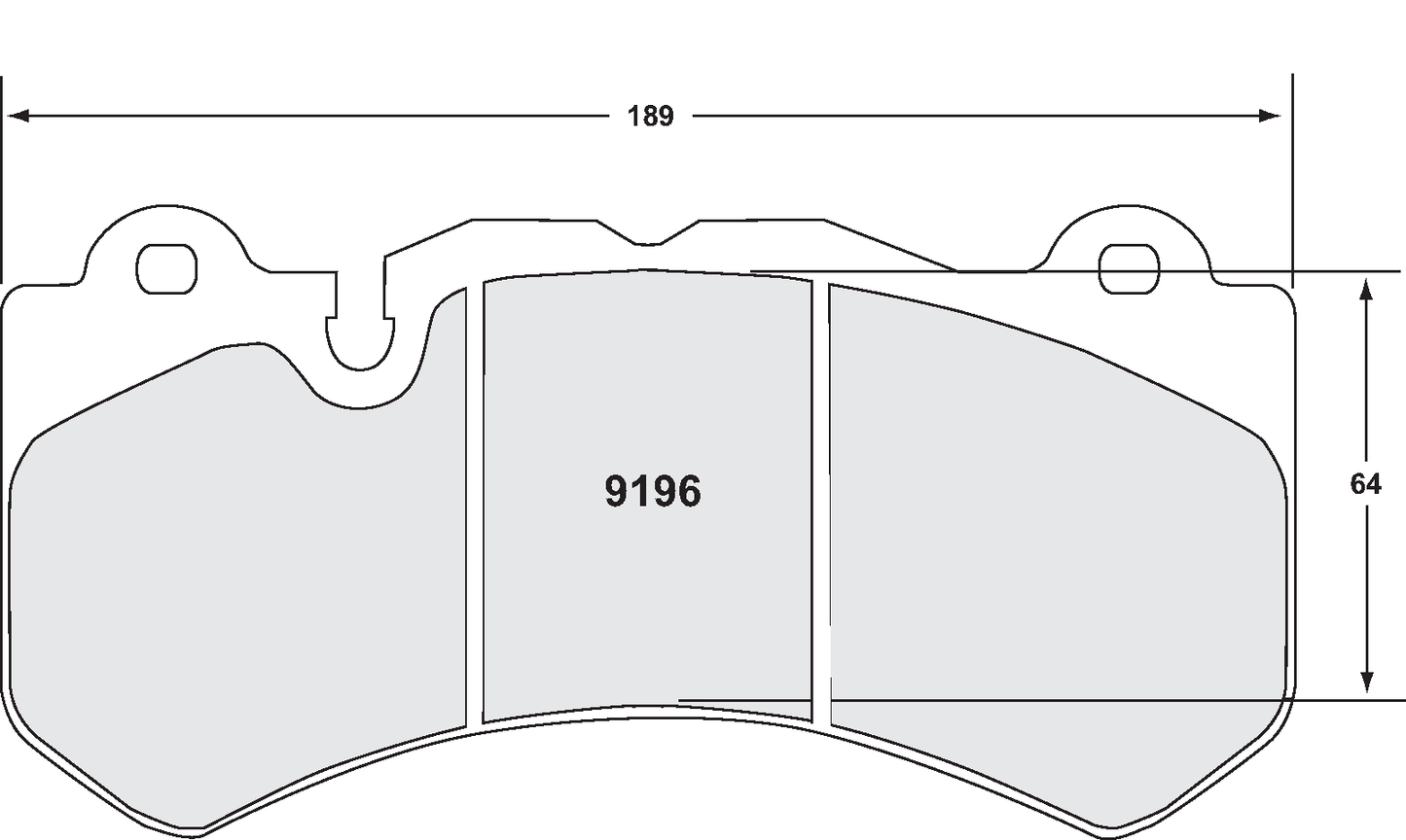 PFC 9196.01.17.44 BRAKE PADS RACE 01 CMPD 17MM AUDI RS6 C7 QUATTRO 2013