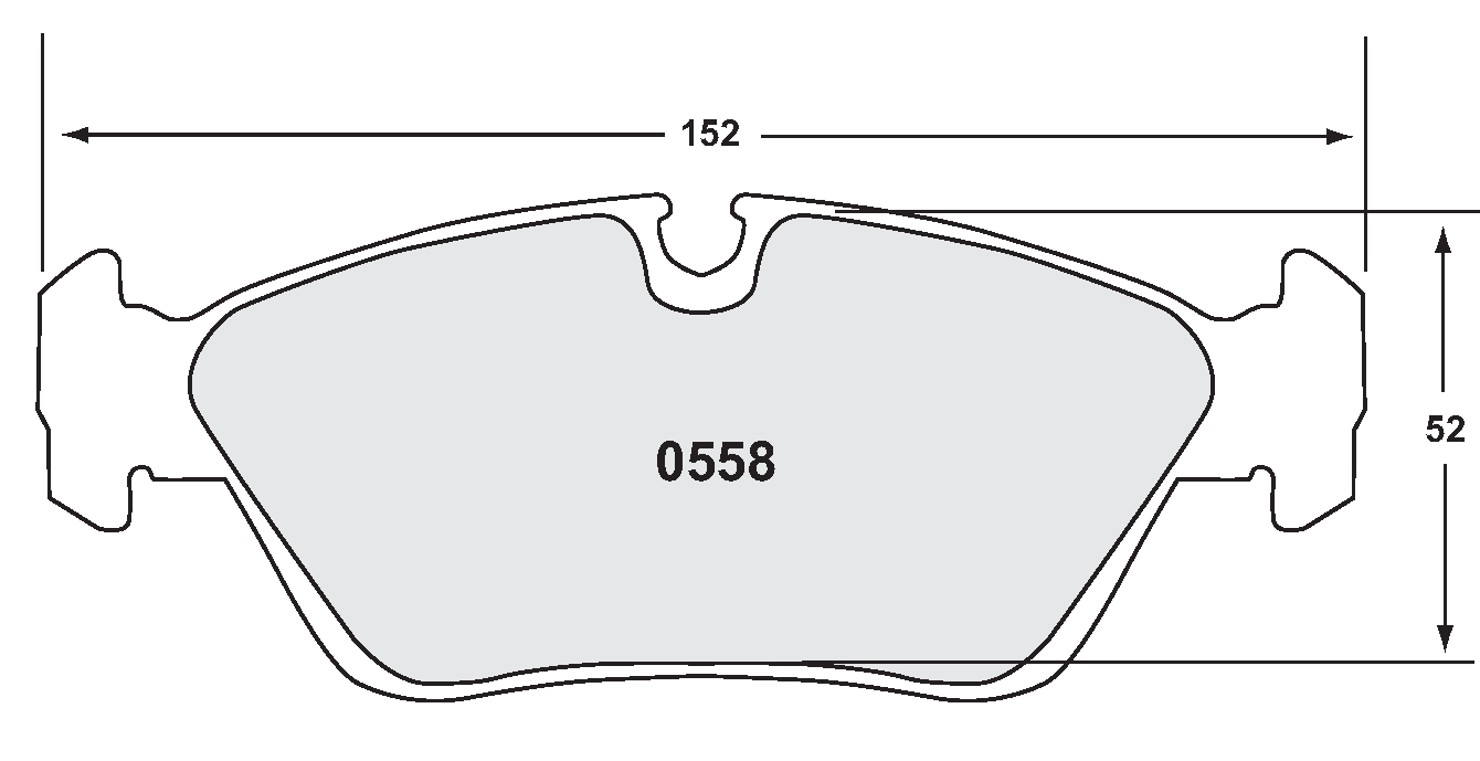 PFC 0558.11.18.44 FRONT BRAKE PADS RACE 11 CMPD 18MM BMW 1 SERIES 2008- E87/Z4 E85/E86