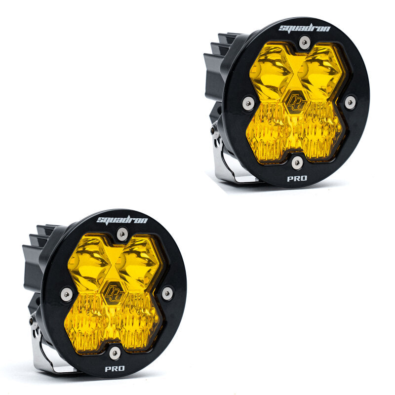 Baja Designs Squadron-R 2.0 Pro (Pair) LED Driving/Combo / No Harness - Baja Amber
