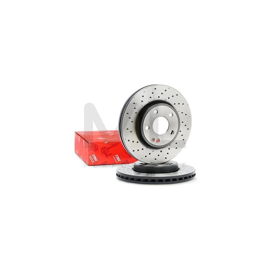 TRW DF6262S Brake Disc Perforated / Vented, Painted - 1 piece
