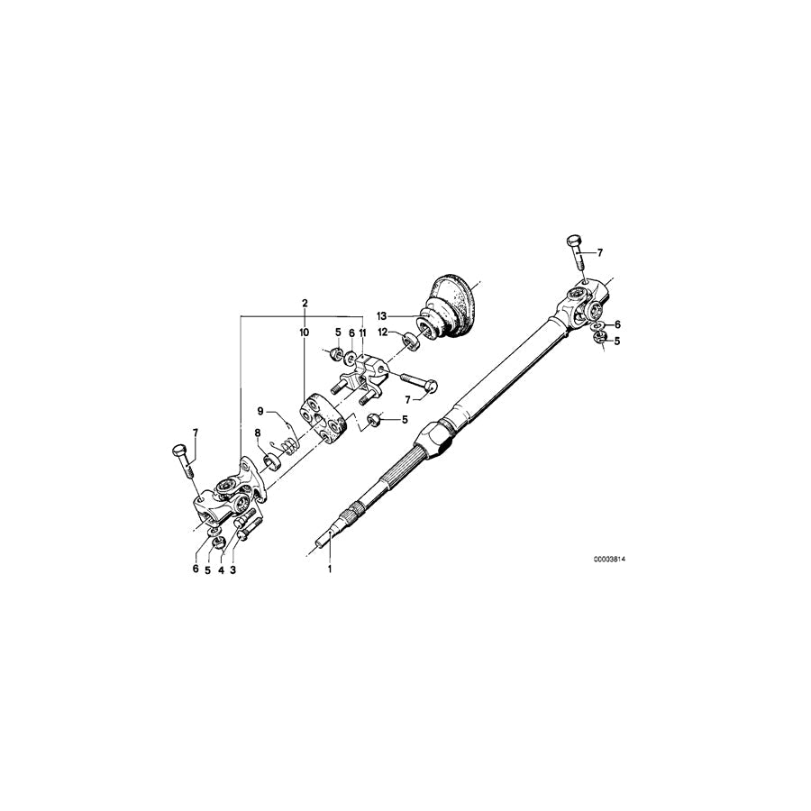Genuine BMW 32311152363 E23 Ground Cable (Inc. 730)
