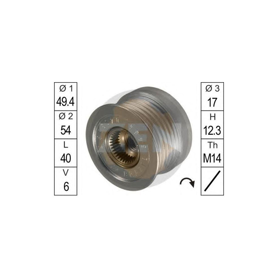 Era 219065 Alternator Freewheel Clutch For Ford Focus