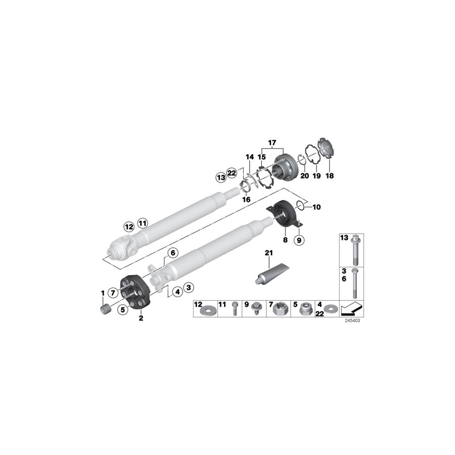 Genuine BMW 26117504670 E64 F10 F06 Washer-Gasket HIFIX-3 (Inc. 760LiS)