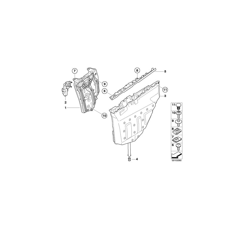 Genuine BMW 51377156787 E93 Water Drain, Left (Inc. 325d, 330i & 330d)
