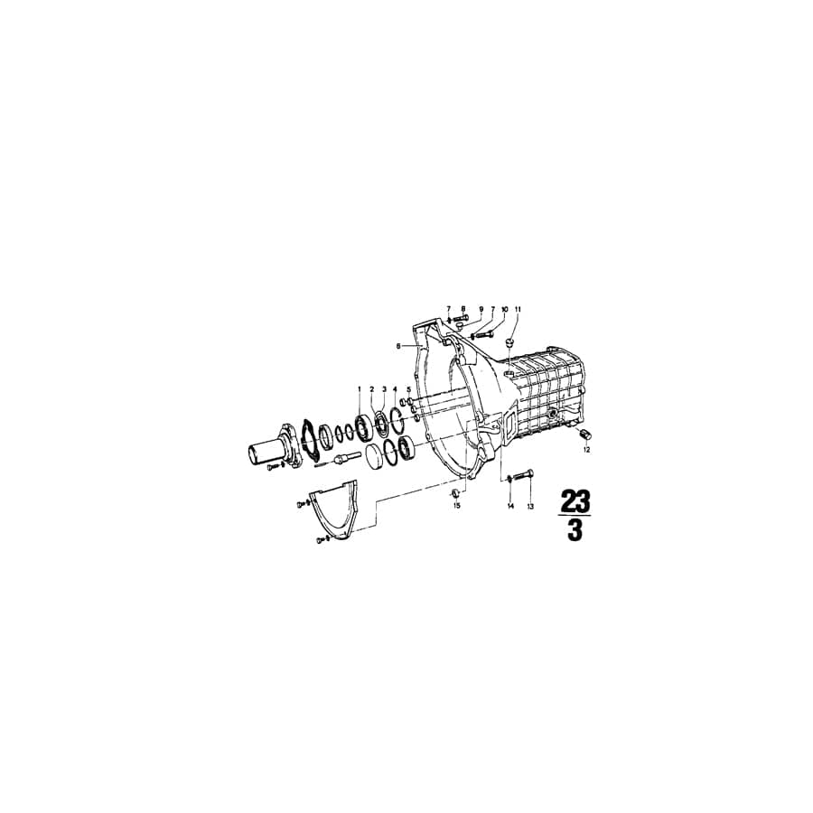 Genuine BMW 23121606115 E12 E30 E28 Shim 50X62X1,0 (Inc. 2000)