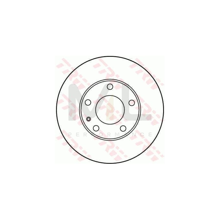 TRW DF1557 Brake Disc Vented - 1 piece