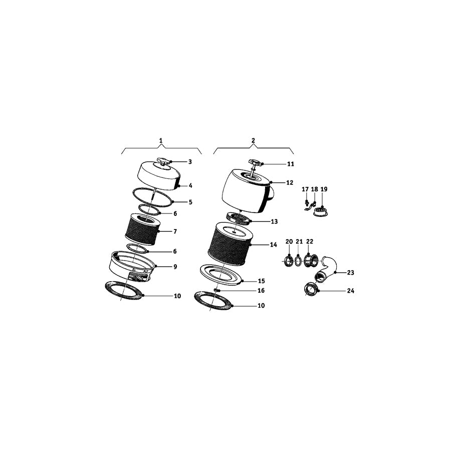 Genuine BMW 13721250315 Air Cleaner KNECHT-GEHÄUSE (Inc. R50 S & R69 S)