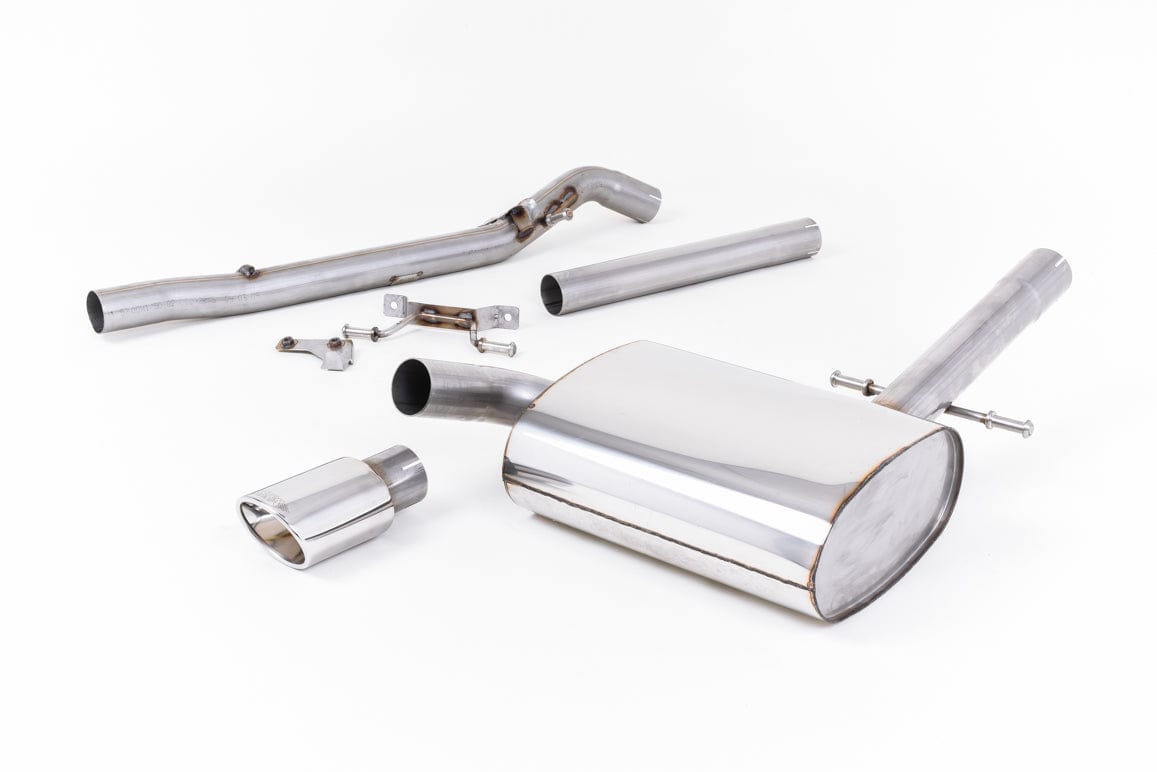 MillTek MCXVW222 Volkswagen Corrado Non-Resonated Cat-Back with Polished Oval Tip