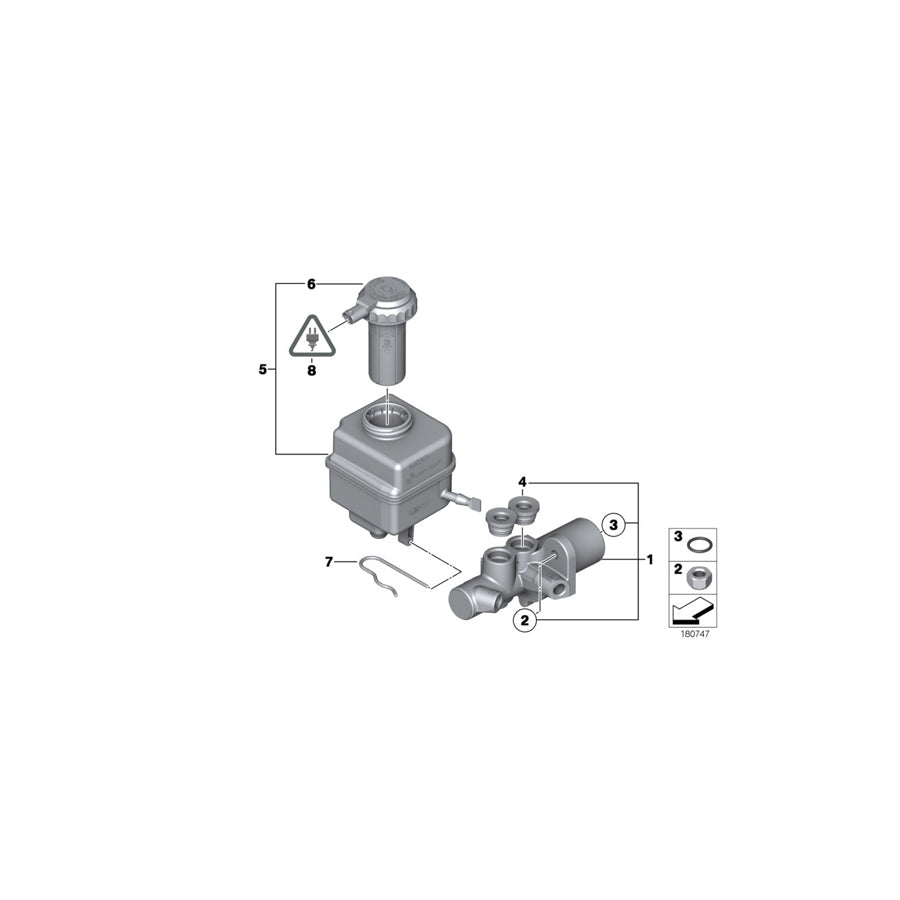 Genuine BMW 34406785393 F04 F12 RR6 Split Pin (Inc. 750LiS)