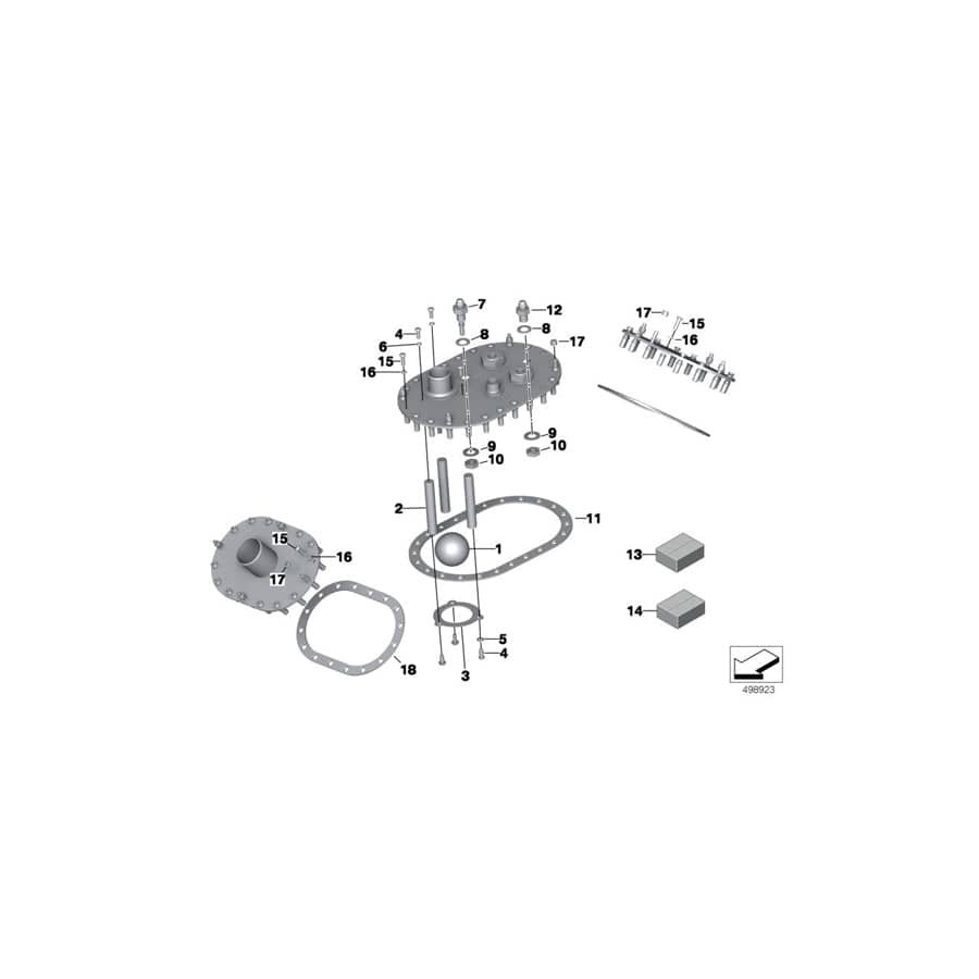 Genuine BMW 16008420148 Supporting Plate AC-AC-085 (Inc. M6 GT3)