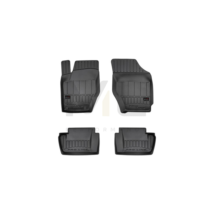 FROGUM 3D407299 Floor mat set for CITROテ起 C4 Elastomer, Front and Rear, Quantity: 4, Black
