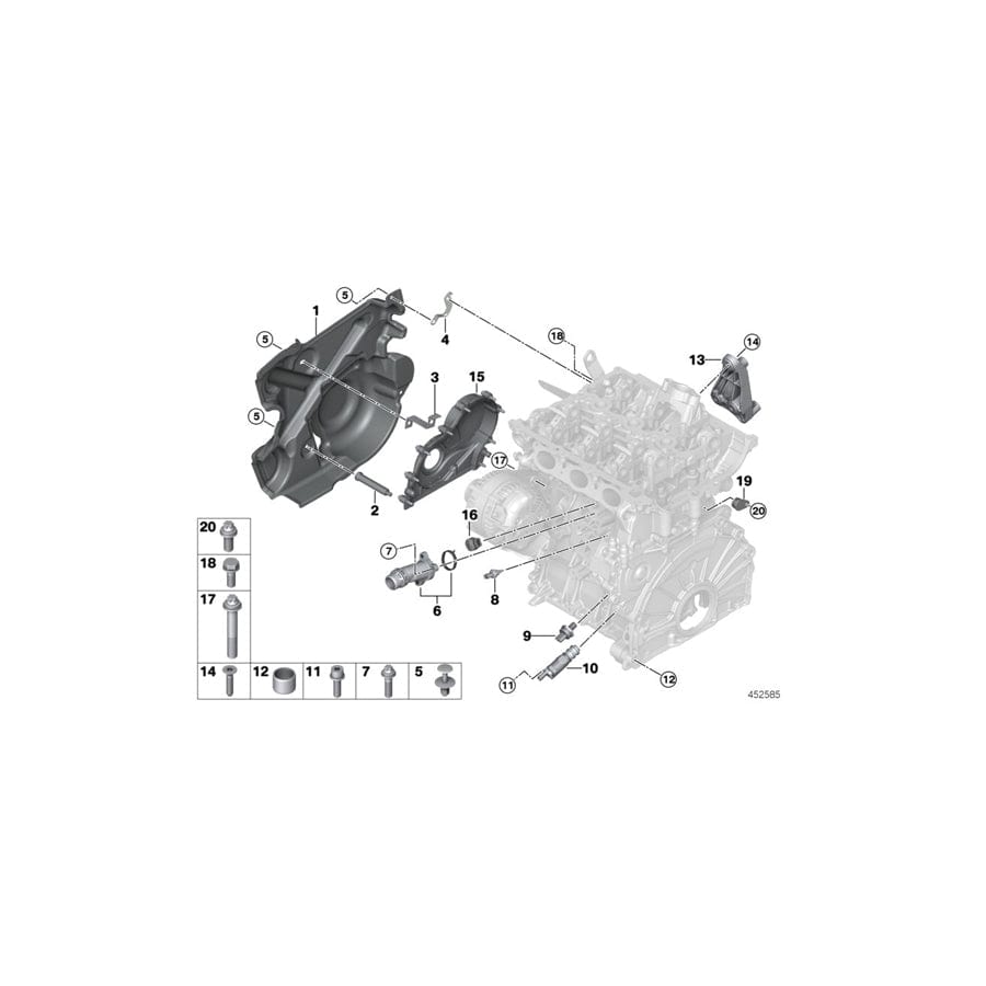 Genuine BMW 11118621713 F45 Connector (Inc. 225xe & Cooper SE ALL4)
