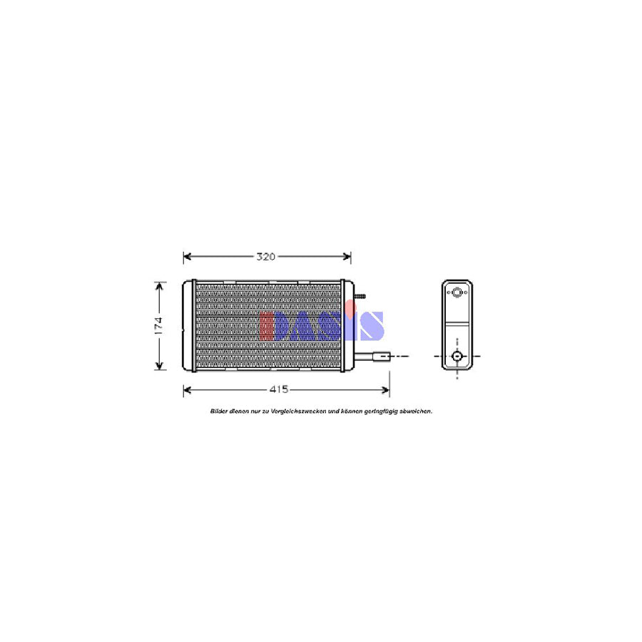 AKS Dasis 409230N Heater Matrix