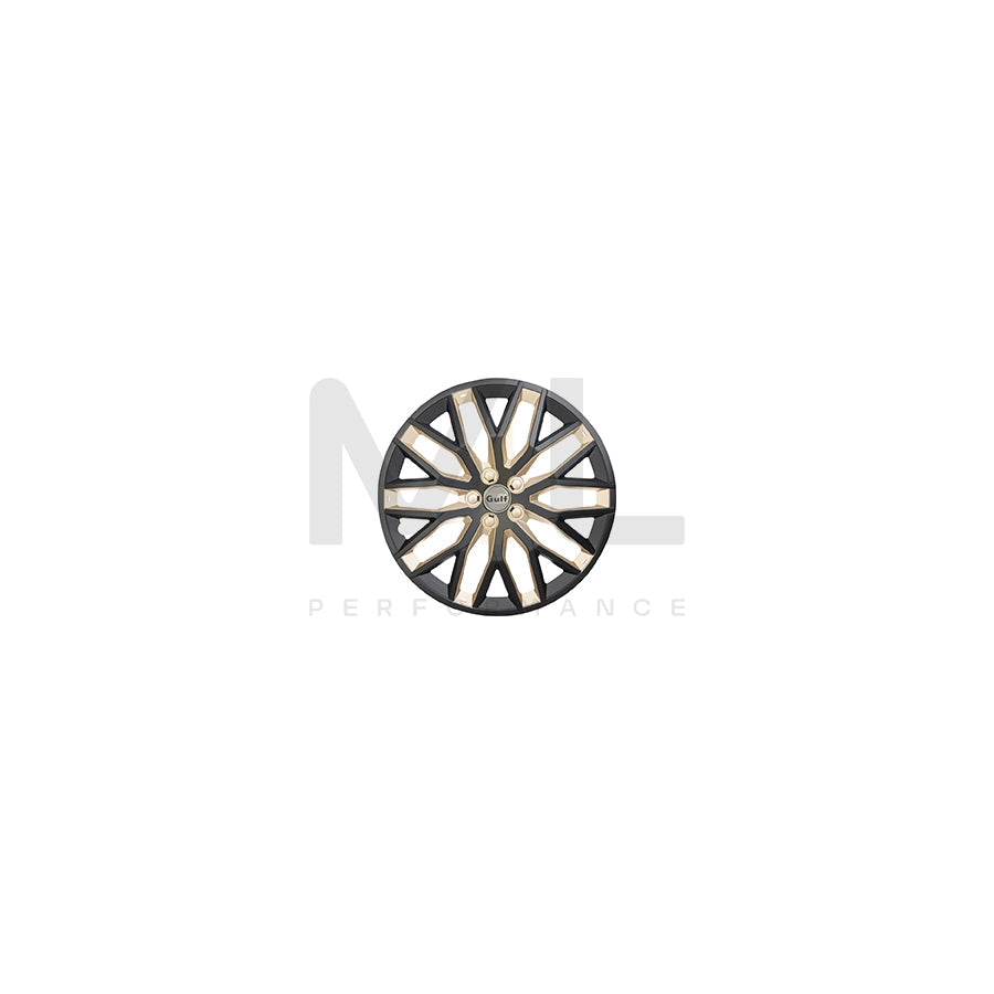GULF Gulf E16GT40.BGD Wheel trims 16 Inch Black, gold