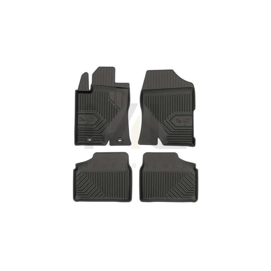 FROGUM Tailored 77409262 Floor mat set for TOYOTA AVENSIS Elastomer, Front and Rear, Quantity: 4, Black, (LHD)