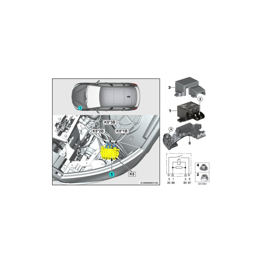 Genuine BMW 61132553330 F45 F46 F48 Cover (Inc. X1 20iX, X1 28i & X1 20i)