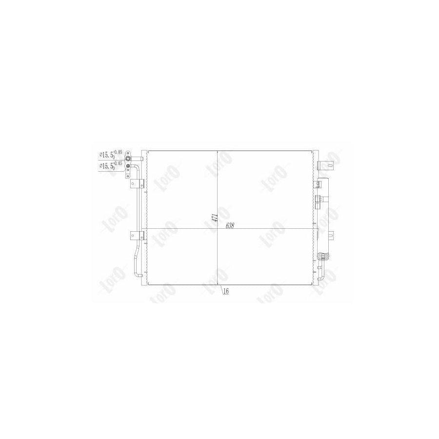 Abakus 0270160008 Air Conditioning Condenser