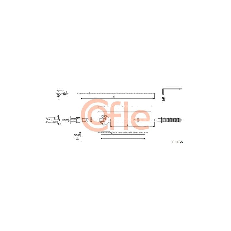 COFLE 10.1175 Throttle Cable