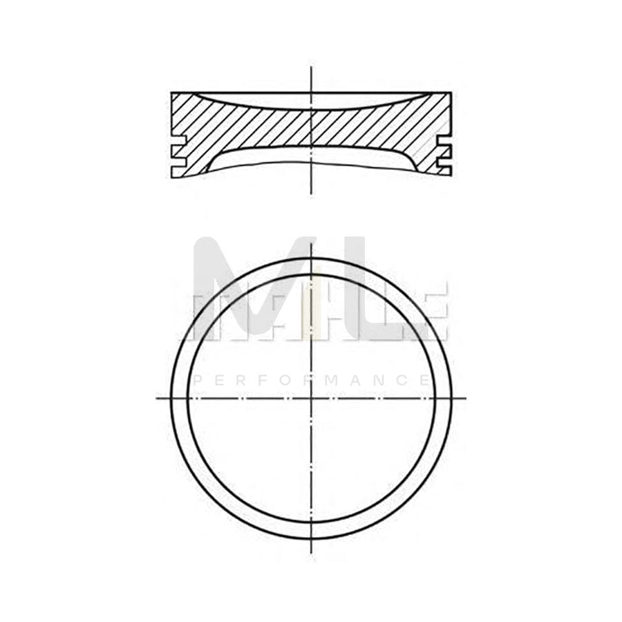 MAHLE ORIGINAL 479 02 01 Piston for SAAB 9-5 90,5 mm, with piston rings | ML Performance Car Parts
