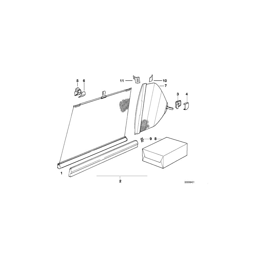 Genuine BMW 51161964315 E32 Cover HAVANNA (Inc. 740i)