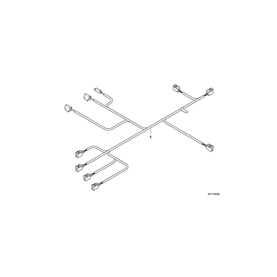 Genuine BMW 61126933556 E61 E60 Wiring Set Seat Drive, Right (Inc. 530xd, 530xi & 540i)