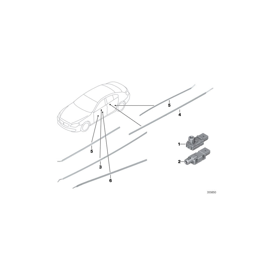 Genuine BMW 63319241221 Optical Conduct., Door Panel, Left Front (Inc. 640d, M6 & Alpina B6)