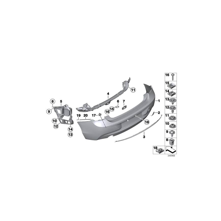 Genuine BMW 51127400289 F22 F20 Left Protection Foil (Inc. M240iX, 220d & 118dX)