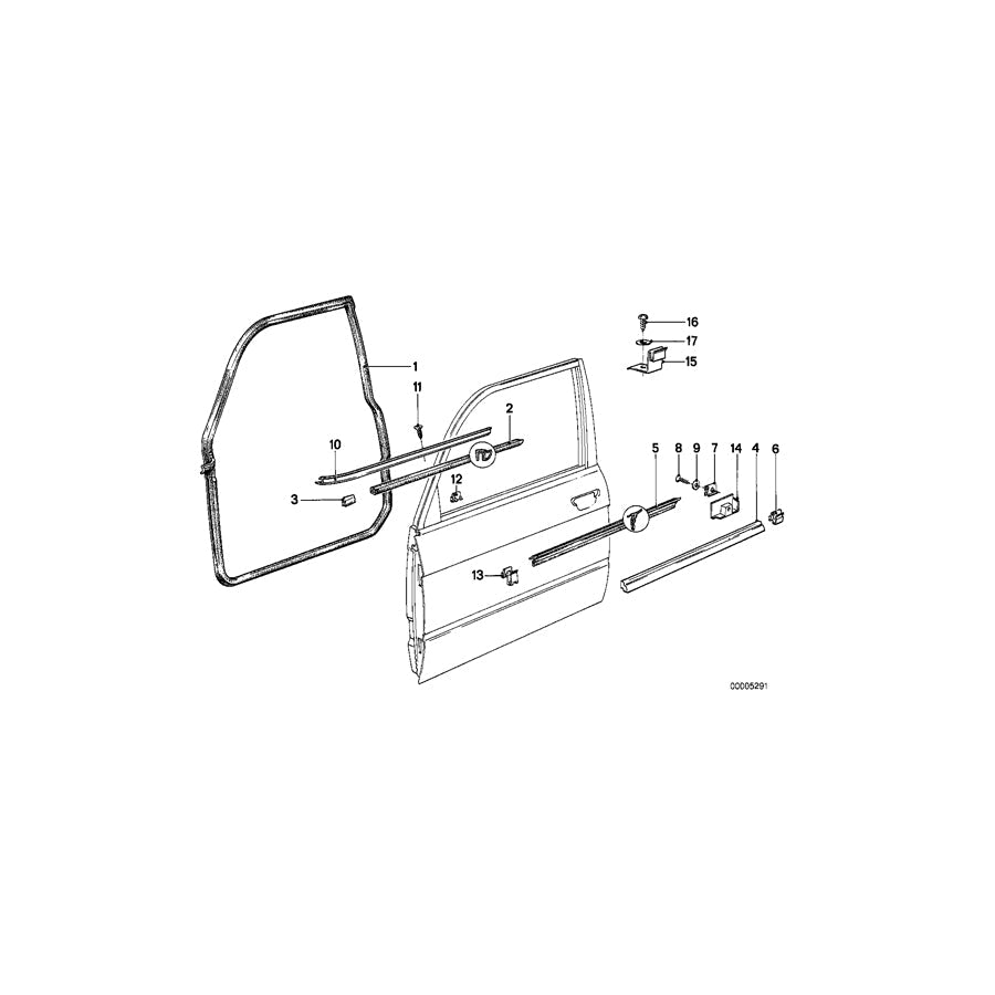 Genuine BMW 51211879099 E28 Clamp (Inc. 525i)