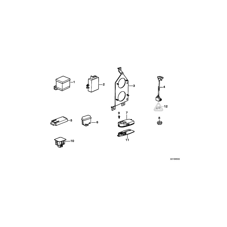 Genuine BMW 51211388909 E31 E32 E34 Countersunk Head Screw M 2,5X3,9 (Inc. 740i)