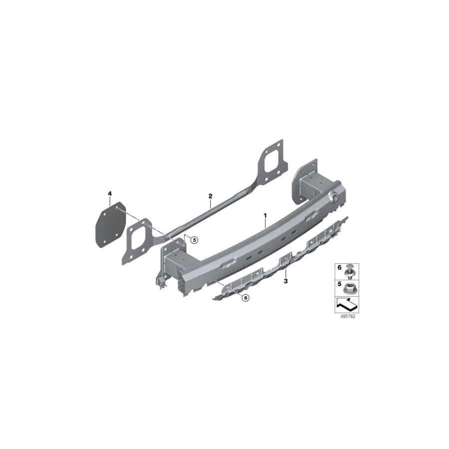 Genuine BMW 51127498072 G07 Adapter For Support Rear US (Inc. X7 40iX & X7 50iX)