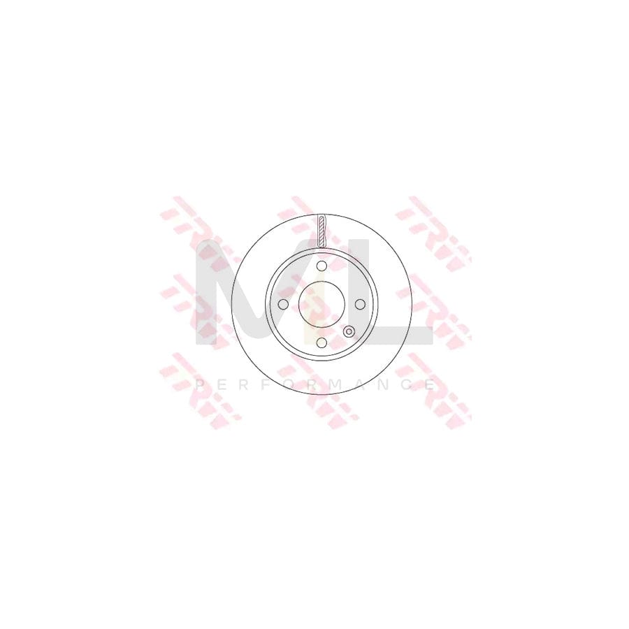 TRW DF6783 Brake Disc Vented, Painted - 1 piece