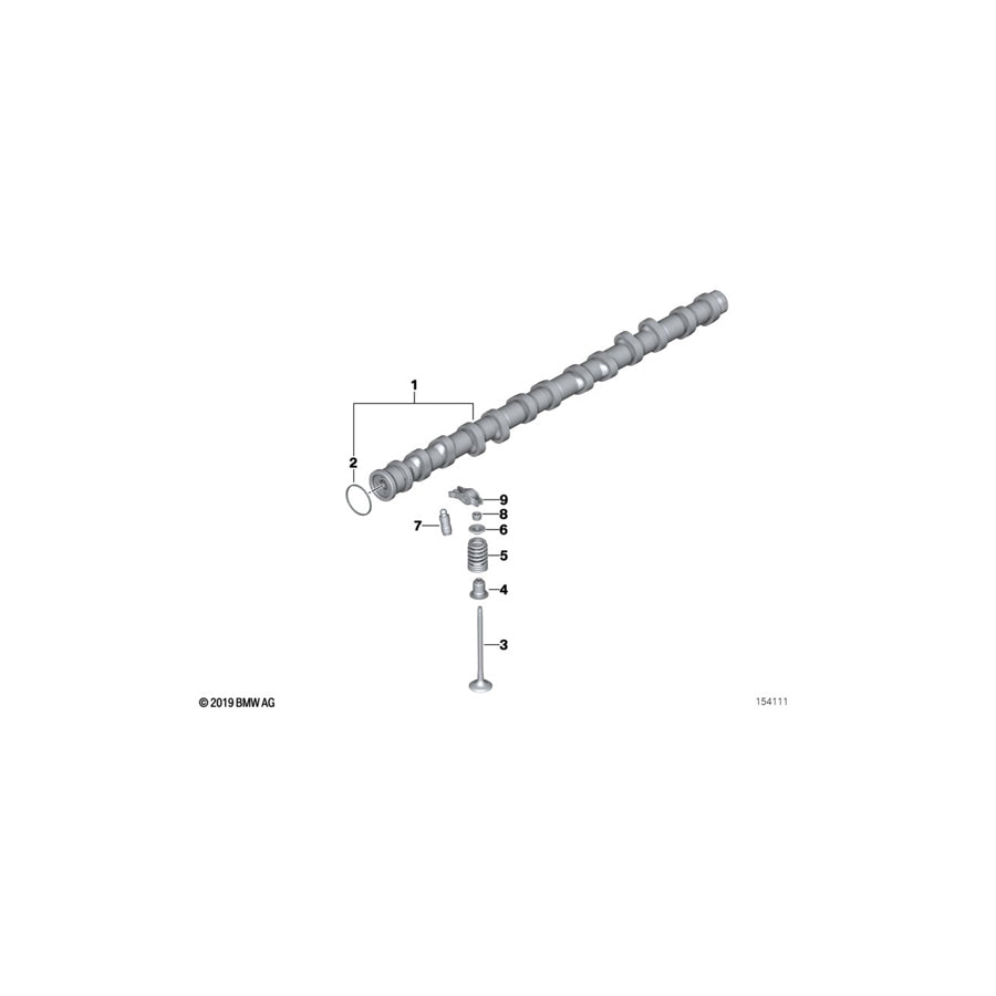 Genuine BMW 11347552954 E60 E61 Intake Valve 30,0/4,968mm (Inc. 523i)