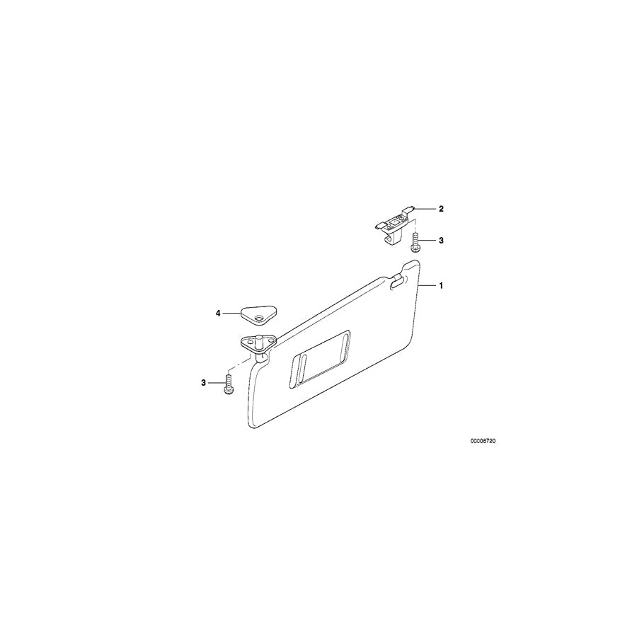 Genuine BMW 51168169243 E39 E38 Left Bearing Bracket Cover SANDBEIGE (Inc. L7)