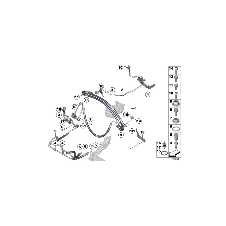 Genuine BMW 32416852878 E70 E71 F16 Combination Return Pipe (Inc. X6 30dX, X6 40dX & X5 35dX)