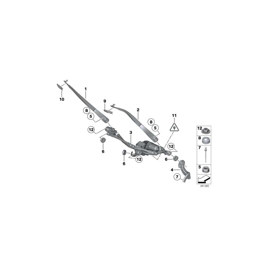 Genuine BMW 61617207181 F10 F03 F11 Holder (Inc. 528iX, 740dX & 520d ed)