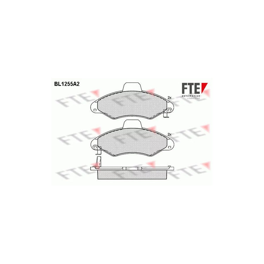 FTE Bl1255A2 Brake Pad Set for Ford Escort