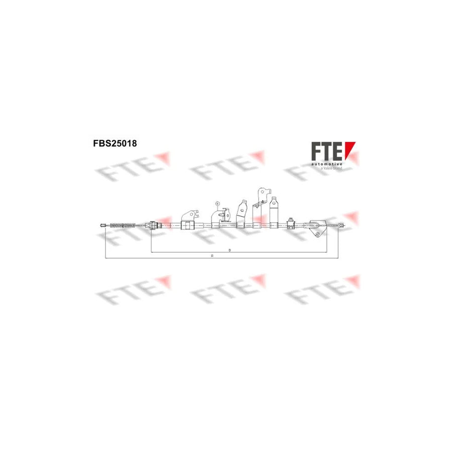 FTE 9250607 Hand Brake Cable for Toyota Verso (Ar20)