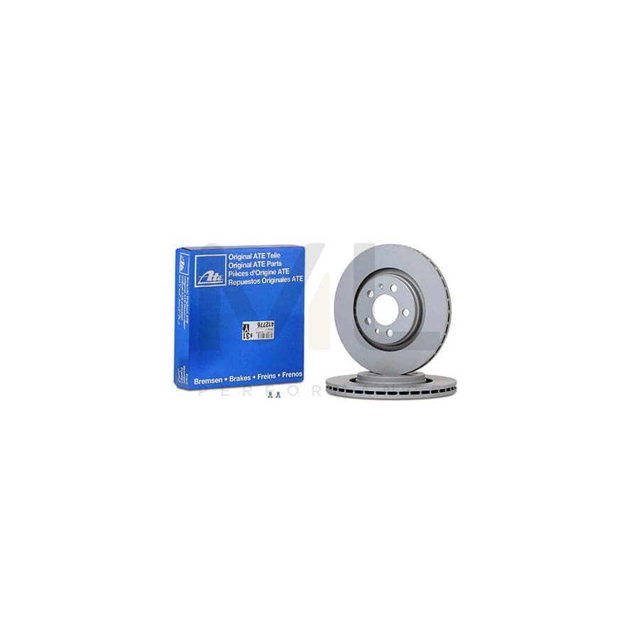 ATE 24.0122-0150.1 Brake Disc Vented, Coated, High-carbon, with bolts/screws - 1 piece