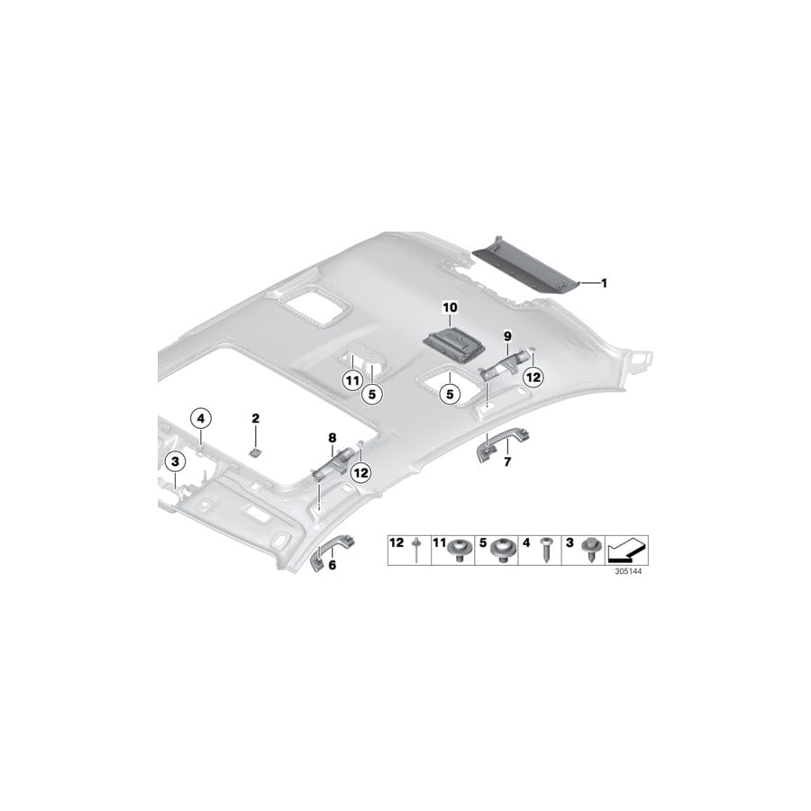 Genuine BMW 07146977633 F01 F06 Oval-Head Screw With Washer M5X10 (Inc. 750iX, 730Ld & ALPINA B7X)