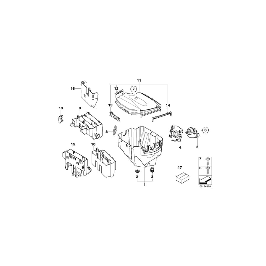 Genuine BMW 12907528949 E84 E87 E90 Grommet (Inc. 325i, 118i & 135i)