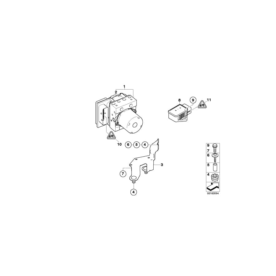 Genuine BMW Mini 61136920061 Slider (Inc. One Eco 55kW, Cooper D & X3 2.5i)