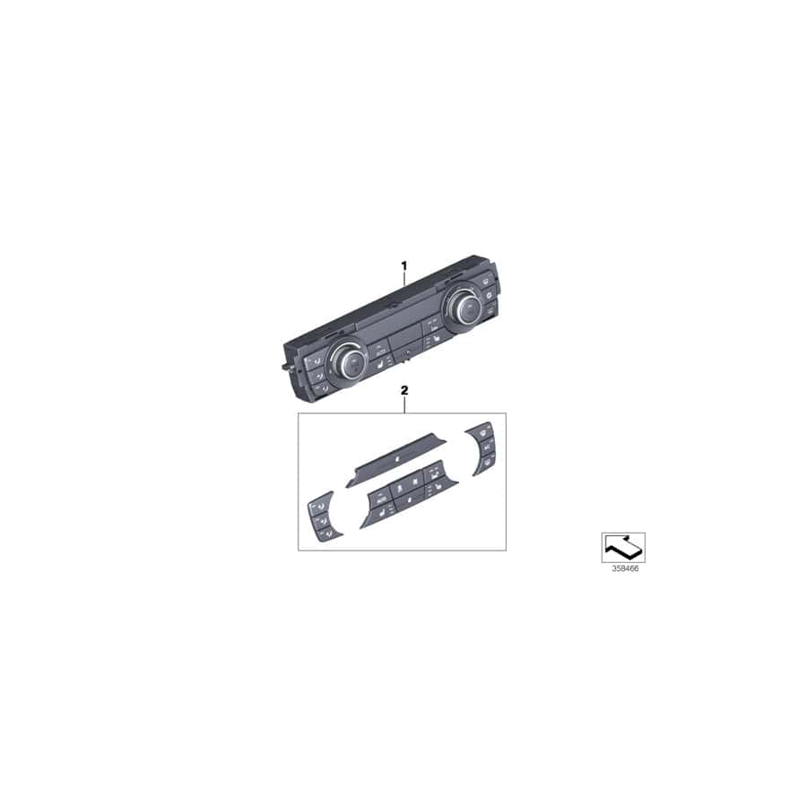 Genuine BMW 64116821435 F25 F26 Control Unit,Automatic Air Cond.,Basis (Inc. X3 28dX, X4 M40iX & X3 28i)