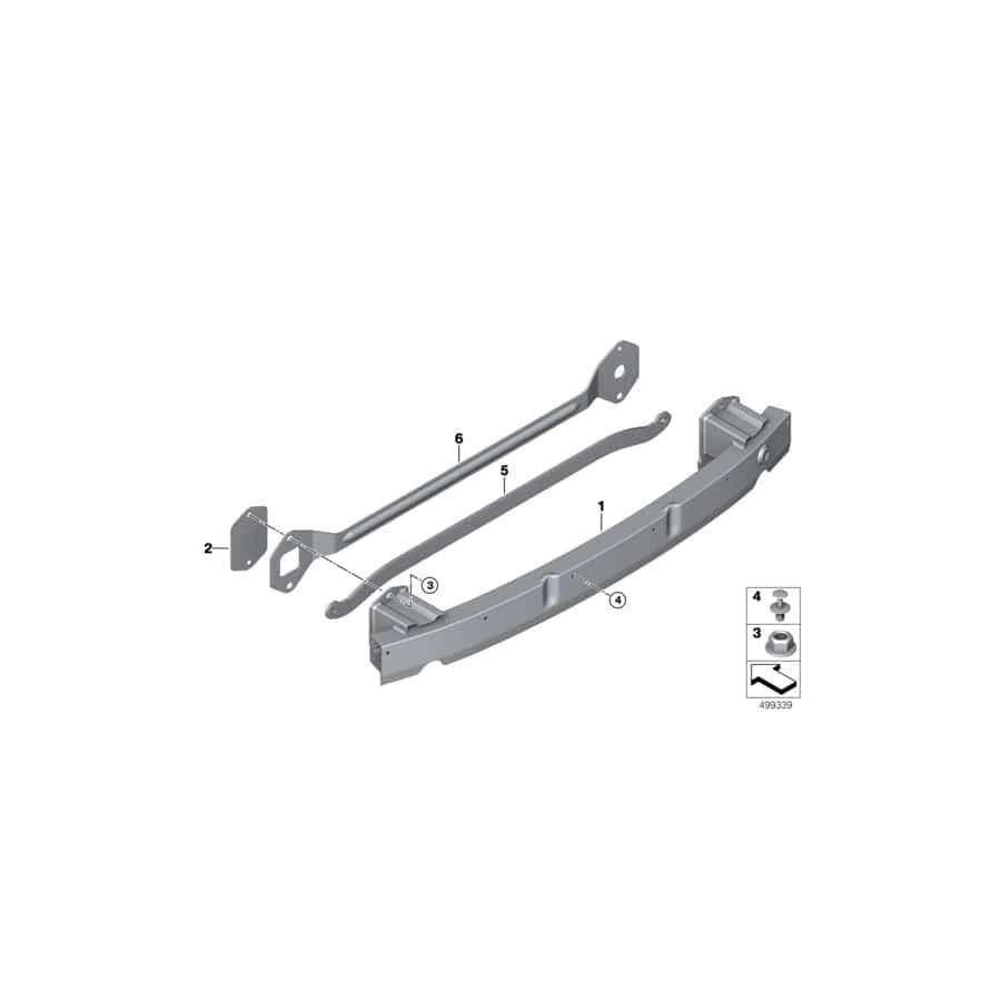 Genuine BMW 51127480095 G11 G12 Carrier, Bumper Rear (Inc. 750iX, ALPINA B7 & M760iX)